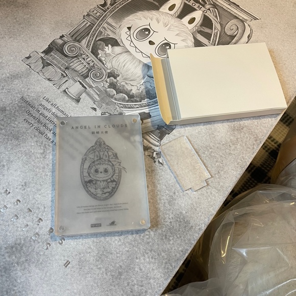 Authentic NEW POP MART LABUBU The Monsters Angel In Clouds Vinyl Doll white HTF - Picture 8 of 14